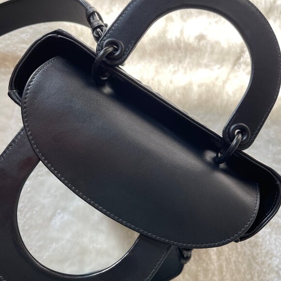 Small Lady Dior Black Diamond Cannage Top Handle Bag - Picture 10 of 16